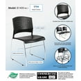 thumbnail image 4 of Boss Office Products B1400-BK-1 Guest Chairs, 4 of 7