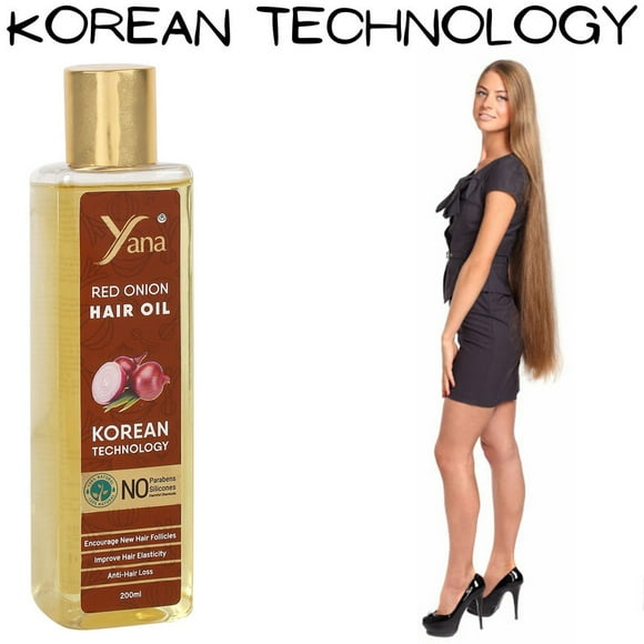 Yana Red Onion Hair Oil for Bosst Hair Growth | hair oil | hair oil for black hair | for dry hair |oil for long hair growth | hair oil for long straight hair