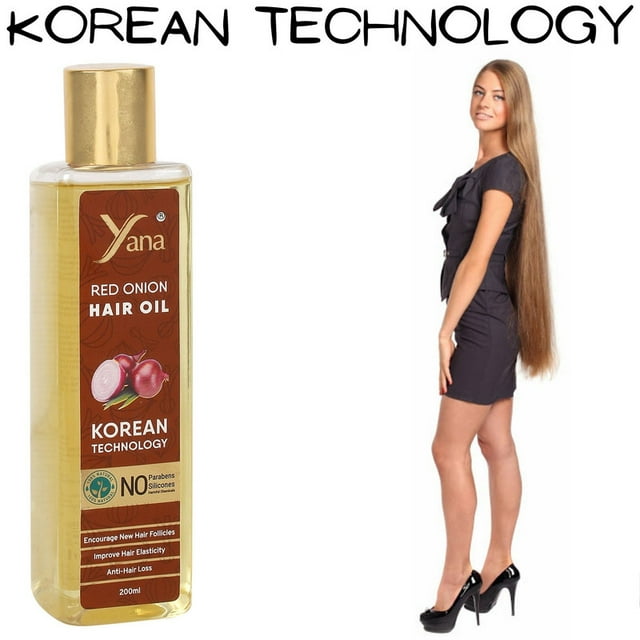 Yana Huile Capillaire à l'Oignon Rouge pour une Croissance Optimale des Cheveux / Huile Capillaire / Huile Capillaire pour Cheveux Noirs / pour Cheveux Secs / Huile pour la Pousse des Cheveux Longs / Huile Capillaire pour Cheveux Longs et Raides
