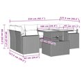 thumbnail image 2 of vidaXL 7 Piece Garden Sofa Set with Cushions Beige Poly Rattan, 2 of 5