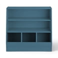 thumbnail image 3 of Mainstays Kids Bin Storage and Two Shelf Bookcase, Blue, 3 of 8