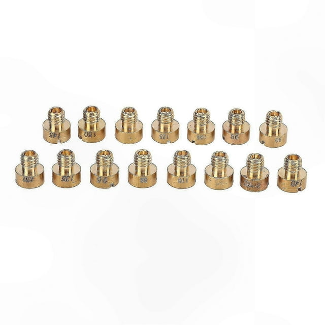 Motorcycle Carburetor Main Jet Kit 15pcs for VM22 VM24 VM26 VM30 Models 88-150 Compatibility