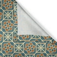 thumbnail image 6 of Ambesonne Orient Grommet Curtain, Daffodils, 50" x 63", Teal Orange, 6 of 6