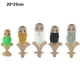thumbnail image 2 of 5 piezas de barbas falsas, bigotes, Navidad, Halloween, barba, niño adulto, 2 of 5