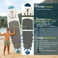 thumbnail image 3 of 10'6" Inflatable Paddle Board with Durable SUP Accessories, Stable Non-Slip Deck, Safety Leash Waterproof Bag for Surfing, Travel, Outdoor Enthusiasts, 3 of 9
