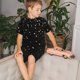 thumbnail image 4 of Fotbe Star Silver Glitter Pijama Estampada de 2 Piezas para Niños – Ropa de Dormir de Manga Corta Cómoda para Niños y Niñas, Camiseta y Shorts de Algodón-XX-Large, 4 of 6