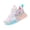 Pink, variant on Willtoo Girls Kid's Butterfly Running Sneaker Tennis Mesh Athletic School Gym Lace-up Back to School Walking Shoes
