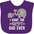 thumbnail image 3 of Inktastic Best Gigi Grandma Ever Grandchild Boys or Girls Baby Bib, 3 of 4