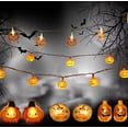 thumbnail image 2 of Pumpkin Halloween String Lights, Night Lamp Decoration For Halloween, 2 of 2