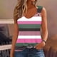 thumbnail image 1 of Puntoco Camiseta sin mangas con cuello cuadrado y estampado para mujer Camiseta holgada sin mangas, 1 of 6