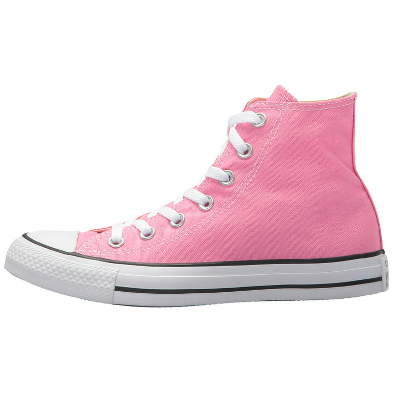 Converse Chuck Taylor All Hi Pink High-Top Fashion Sneaker - 6.5M / 4.5M - Walmart.com