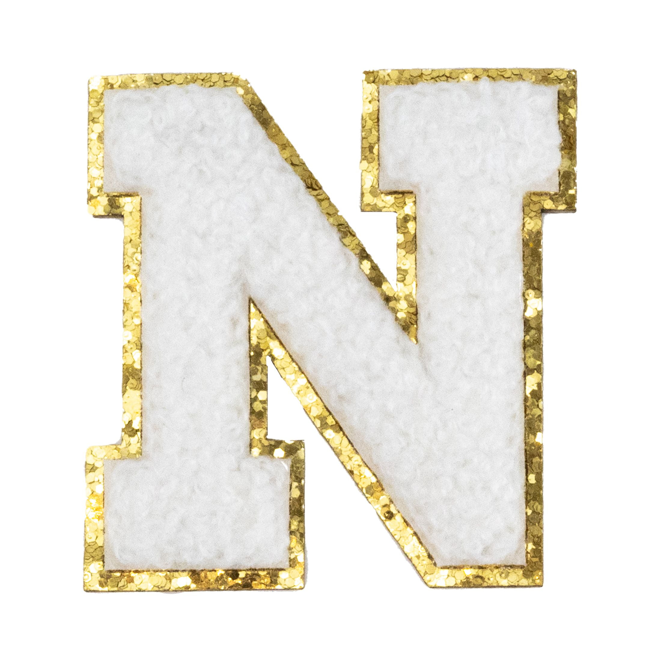 (6 pack) Hello Hobby Chenille N White Patch