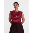 thumbnail image 2 of Scenario Women's Sweater Vest with Crochet Trim, Lightweight, Sizes XS-XXXL, 2 of 6