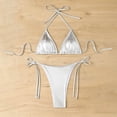 thumbnail image 7 of Plcasen Women's Sexy Halter Bikini Set Triangle Top String Swimwear Two Piece Swimsuits Cheeky Bathing Suit, 7 of 7