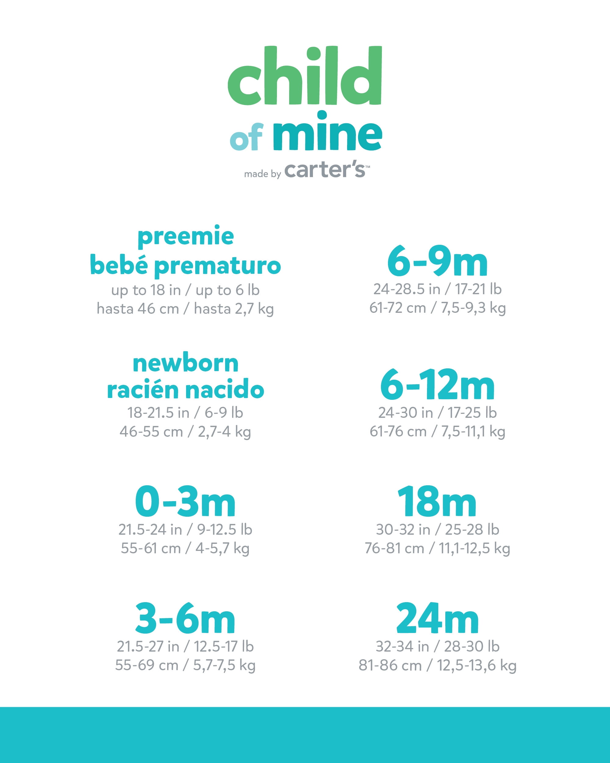 Carter's Child of Mine Baby Pants, 2 Pack, Preemie-12 Month