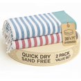 thumbnail image 1 of LANE LINEN Toallas de playa para mujer – Paquete de 2 toallas de playa grandes de gran tamaño, prelavadas, toalla sin arena, secado rápido, toalla de baño ligera y suave, 39 x 71 pulgadas – Old Glory, 1 of 1