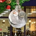 thumbnail image 4 of Lingouzi Peasonalized Christmas Tree Decorations, Can Put Photos Angel Feathers Ball, A Piece Of My Heart Is In Heavens Memorial Ornaments Bereavement Gifts, 4 of 5