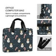thumbnail image 4 of FORMRS 16" Laptop Sleeve Bag Carrying Case with Handle Travel Shoulder Briefcase, Playful Winter, 4 of 8