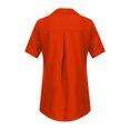 thumbnail image 5 of Fesfesfes Women Plus Size Activewear for Women's Summer Casual Solid Short Sleeve Top Short Sleeve Tops/Shirt Womens Shirts 14(XXXL), 5 of 5