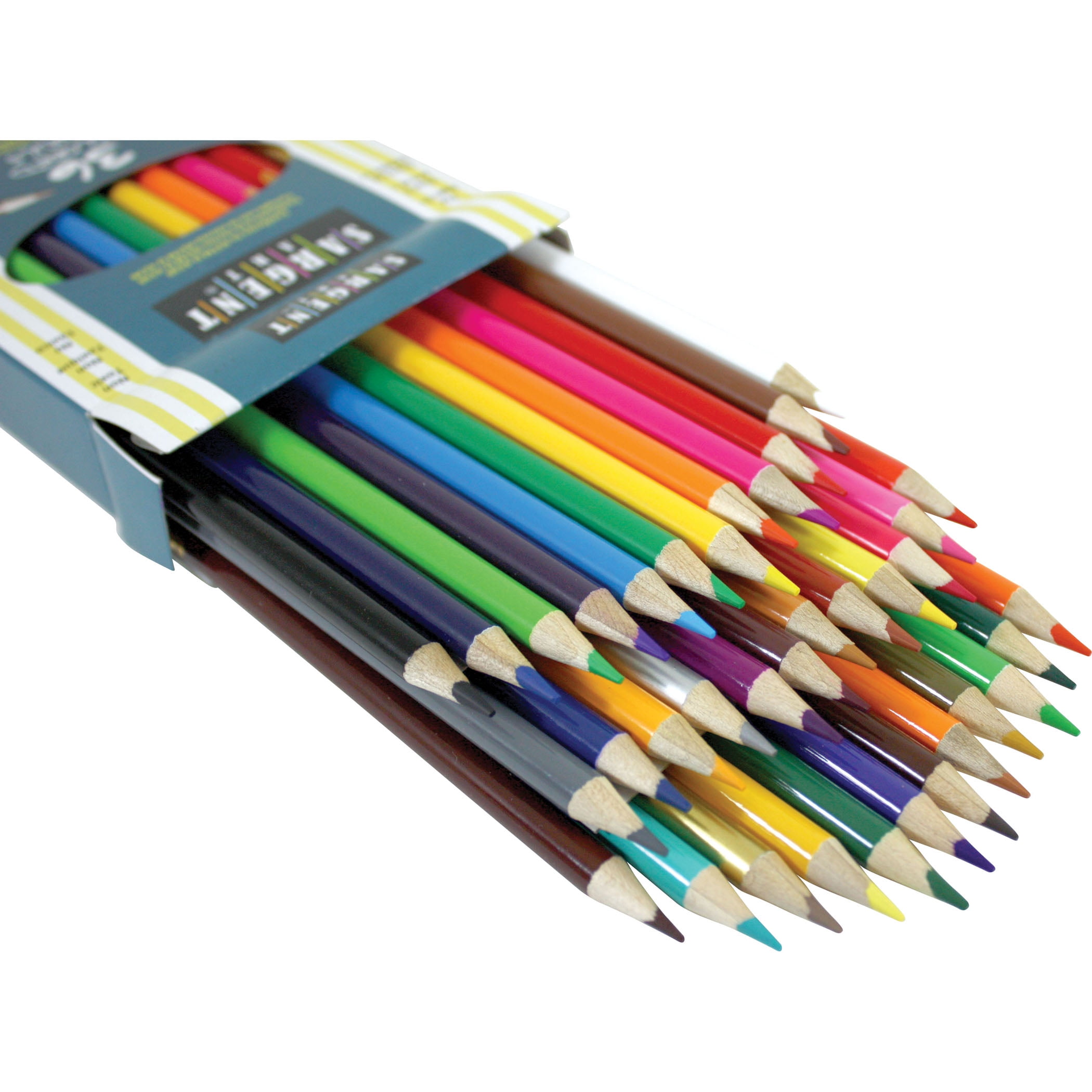 Sargent Art 22-7203 Assorted Erasable Colored Pencils, 12 Count