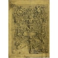 thumbnail image 2 of Alfred George Stevens 11x14 Black Ornate Wood Framed Double Matted Museum Art Print Titled: Decorative Design with Putti and Griffins, 2 of 5