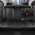 thumbnail image 3 of Full Set for Nissan Pathfinder Car Seat Covers 2011-2026,Waterproof Nappa Leather Car Seat Protector,Anti-Slip and Comfortable Car Seat Cover&Accessories(5 Seats/Black), 3 of 7