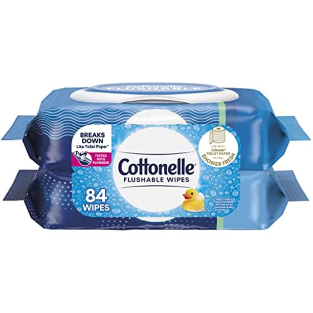 Cottonelle Fresh Care Flushable Cleansing Cloths Refills 242 Count Packages Packaging May