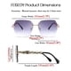 thumbnail image 5 of Gafas de Sol FEISEDY Clásicas Sin Montura B2567 con Armazón Metálico para Mujer, 5 of 8