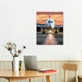 thumbnail image 2 of Nawypu Large  Airplane Aviation Wall Art Decor Picture Painting Poster Print on Canvas Panels Pieces - Aviation Theme Wall Decoration Set - Plane Wall Picture for Showroom 16x20in, 2 of 4