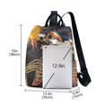 thumbnail image 3 of FORMRS Women's Travel Backpack Purse Anti-Theft Hidden Pockets Casual Shoulder Bag, Colorful Skeleton with Cloud, 3 of 7