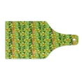 thumbnail image 2 of Daffodil Cutting Board, Modern Daffodils Illustration Striped Setting Vitality Inner Focus Herbal Theme, Tempered Glass Cutting and Serving Board, Wine Bottle Shape, Green Yellow, by Ambesonne, 2 of 5