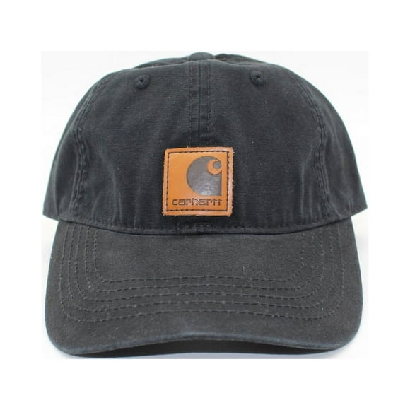 Carhartt Men's Canvas Cap Odessa Adjustable Hat - Black