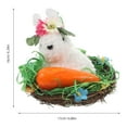 thumbnail image 2 of HOMEMAXS Handwoven Easter Bunny Garden Table Decor Unique Rabbit Desktop Ornament Easter Rabbit Easter Bunny Craft Easter Decoration, 2 of 8