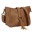 thumbnail image 3 of KL928 Small Purses for Women Shoulder Handbags Crossbody Bag with Tassel (Brown), 3 of 8