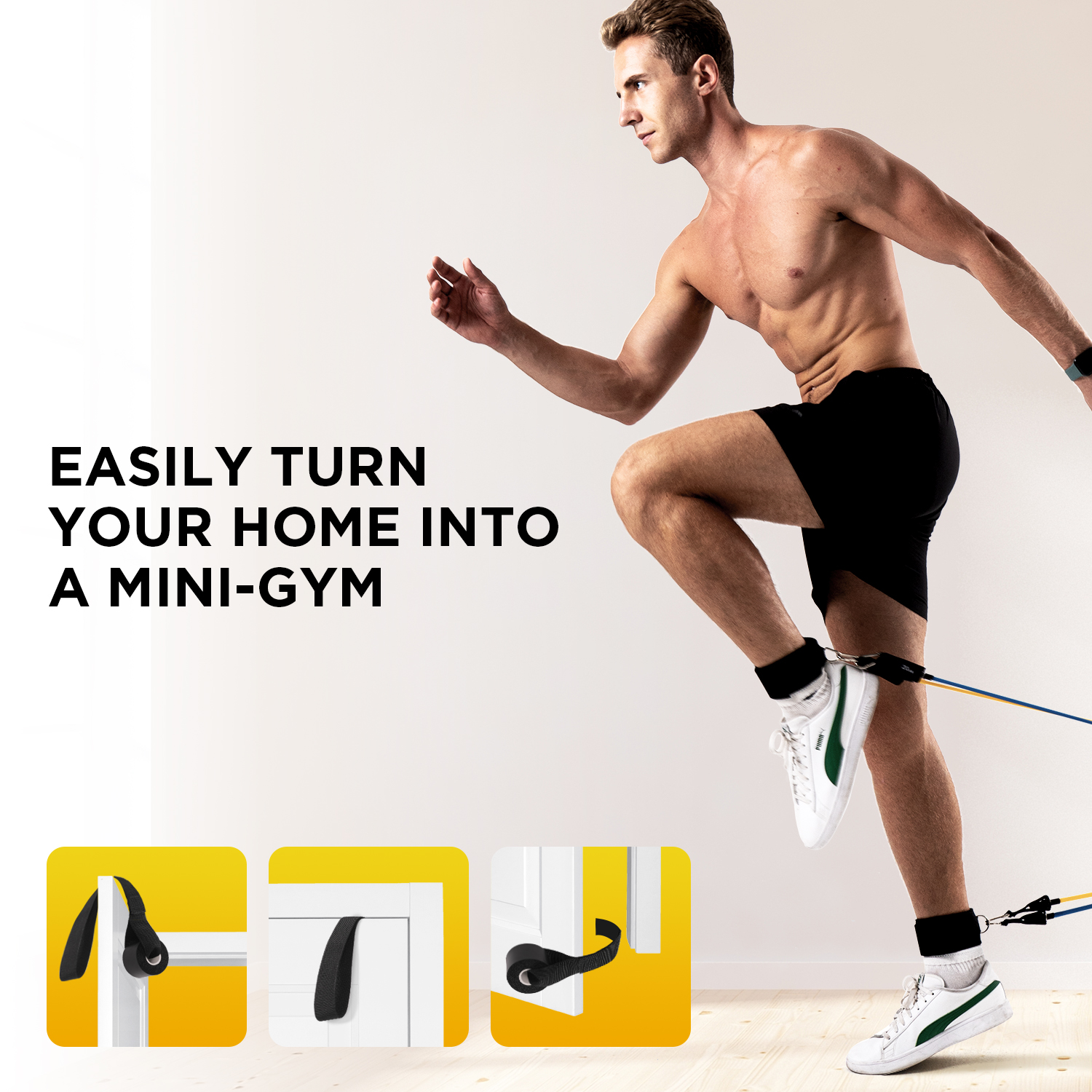 COWIN Resistance Bands Exercise Set Up to 150 lb photo 5