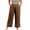 Coffee, variant on SHEWIN Womens Plus Size Pants Wide Leg Palazzo Pants Elasticized Back Waist Pleated Casual Work Trouser with Pockets 1X-5X