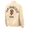 thumbnail image 4 of Women's WEAR by Erin Andrews  Cream San Francisco Giants Full-Zip Bomber Jacket, 4 of 4