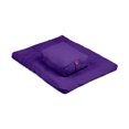 thumbnail image 1 of Meditation Kit - Zabuton and Cotton Filled Rectangular Zafu - 2pc - Yogavni (Purple), 1 of 1