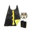 thumbnail image 2 of Capa de Cosplay de dinosaurios Colco con guantes para fiesta de Disfraces negro y amarillo, 2 of 8