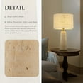 thumbnail image 4 of 1-Light Classic Table Lamp with Natural Travetine Stone Base and Beige Fabric Drum Shade, 4 of 10