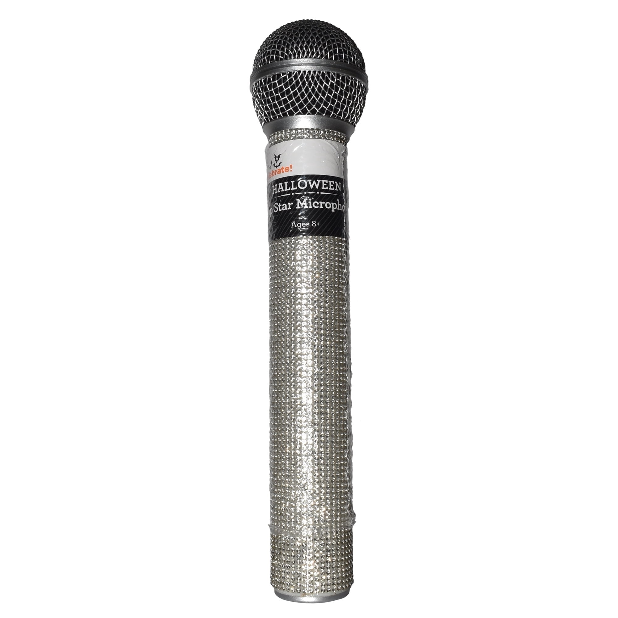 Pop Star Microphone Costume Accessory for Children, Silver, Halloween by Way To Celebrate