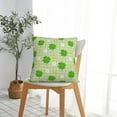 thumbnail image 5 of Pofeuu St Patrick's Day11 Print Double-sided plush pillowcase Square Throw Pillow Covers Pillows Cover for Living Room Bedroom Sofa Couch Cushion Cover（No pillow core）-16"x16", 5 of 7