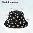 thumbnail image 4 of Vsdgher Rose Flowers Print Bucket Hat for Men&Women Bucket Hat Reversible Summer Double-Side-Wear Travel Gardening, Beach, Camping, Hiking, Fishing Cap, 4 of 5
