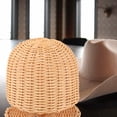 thumbnail image 4 of ColoMX Soporte de exhibición para sombrero, soporte de escritorio para sombrero, soporte para sombrero de ratán, soporte para peluca tejido para exhibición, 4 of 8
