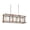 Brown/Silver, variant on JONATHAN Y Gaines 34.5" Linear 4-Light Adjustable Iron Rustic Industrial LED Pendant, Brown/Silver