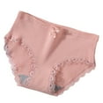 thumbnail image 3 of TYGHBN Women's Threaded Threaded Mid Rise Panties Womens Panties Pack No Show Fancy Panties Mesh Panties Postpartum Womens Underwear Lace Underwear Women Bulk My Most Recent plus Size Panties for, 3 of 3