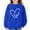 Blue, variant on YunPes Girls Cute Heart Print Sweatshirt Fall Winter Oversized Crewneck Pullover Tops Fleece Long Sleeve Loose Fit Sweater Shirt