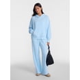 thumbnail image 2 of No Boundaries Oversized Fleece Hoodie, Women's and Women's Plus Sizes XXS-4X, 2 of 5