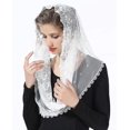 thumbnail image 1 of Velos de encaje floral que cubren la cabeza velos latinos de masa bufanda corta para mujeres nupciales Sailing Electrónica, 1 of 4