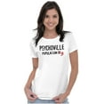 thumbnail image 4 of Psychoville Population Nine Funny Womens Slim Fit Graphic Tee Brisco Brands L, 4 of 5